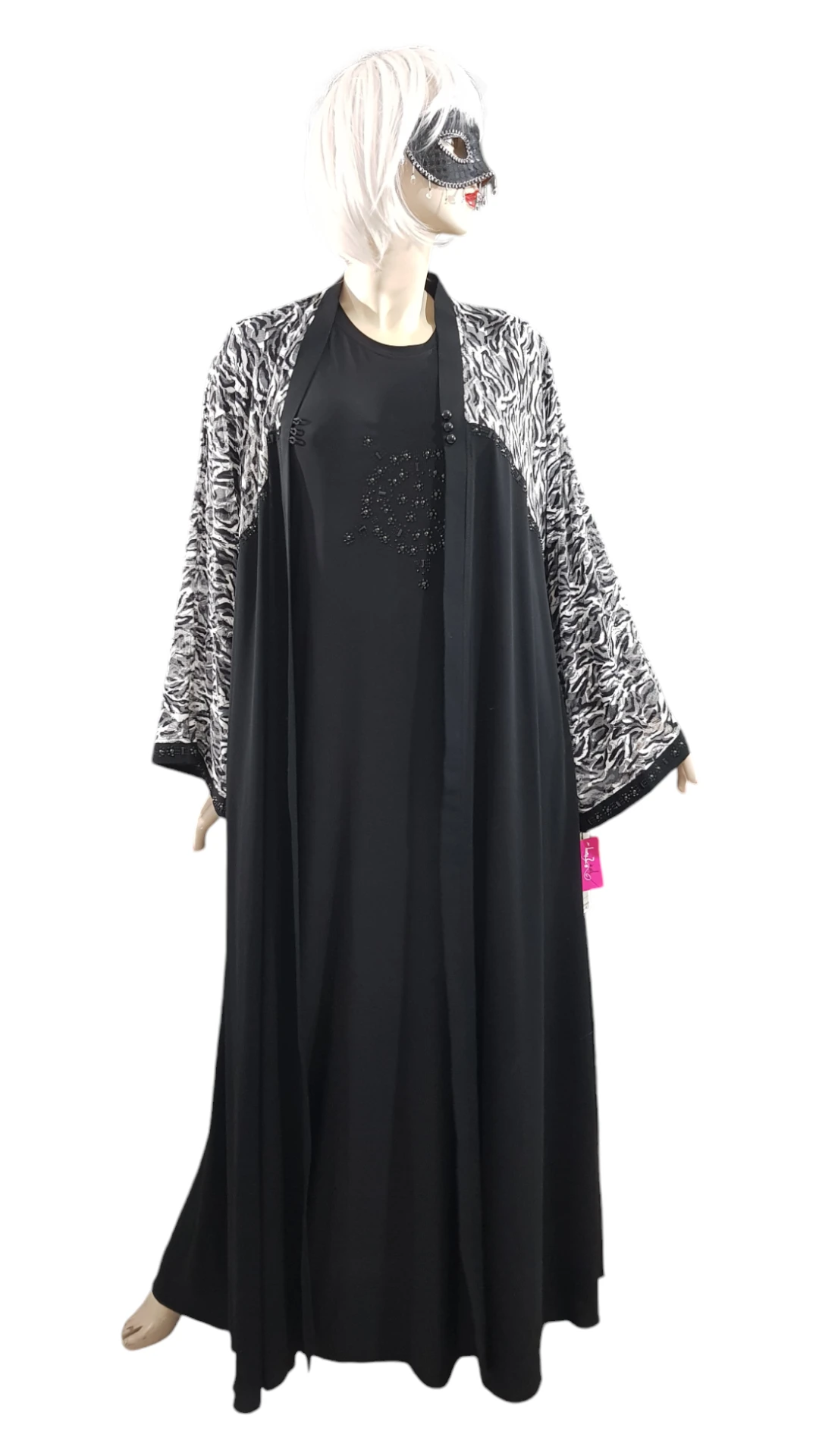 zebra Abaya set  style 